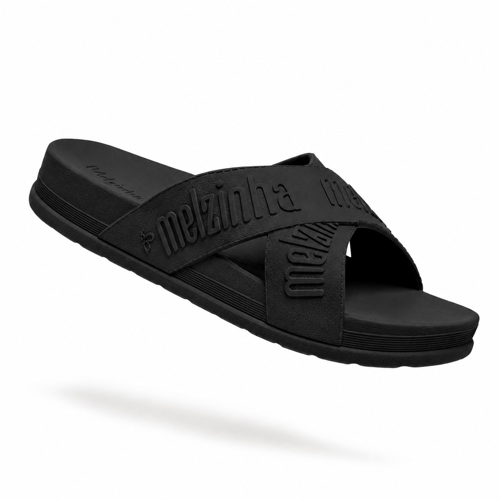 Sandália Slide Balmer Ultra Conforto com Tiras Duplas